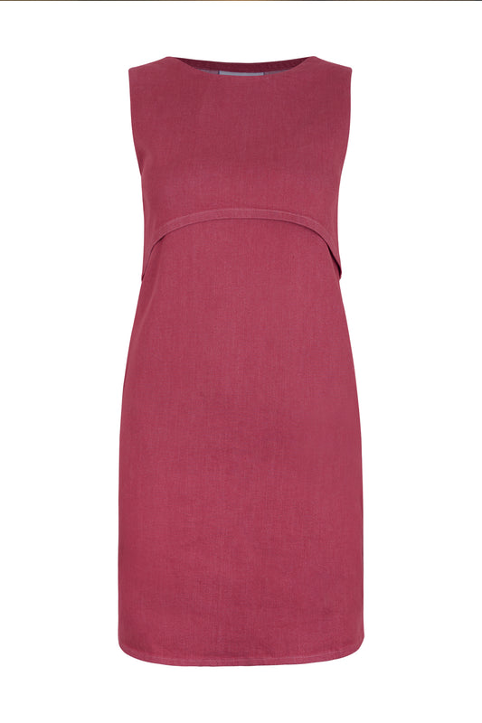 Paul Denim Open Back Shift Dress