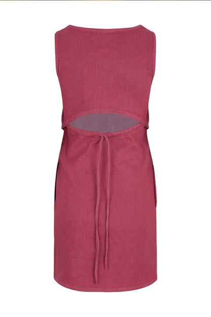 Paul Denim Open Back Shift Dress