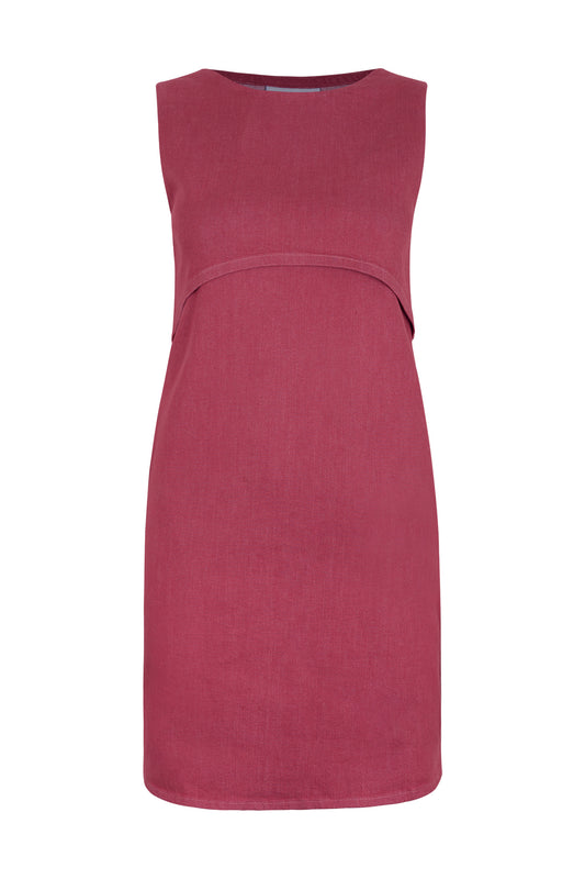 Paul Denim Open Back Shift Dress