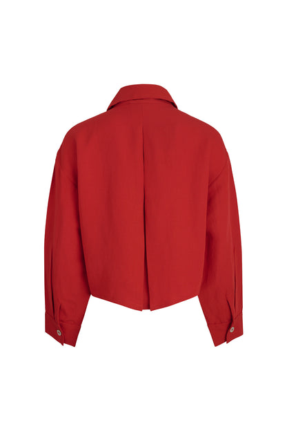 Camisa Celestine en mezcla de lino