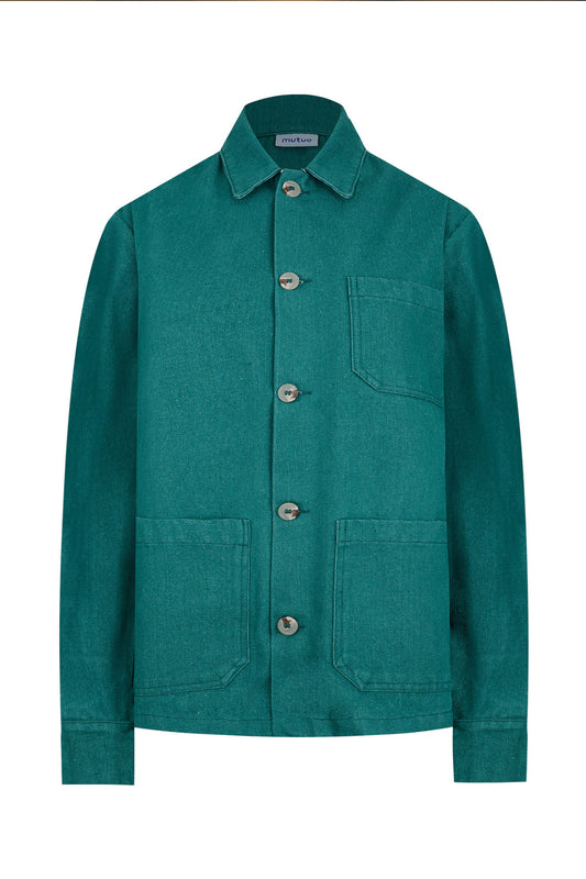 Gamma Washed Green Denim Jacket