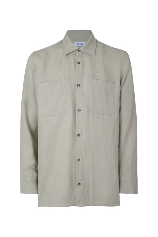 Camisa de botones en cañamo Gilmar