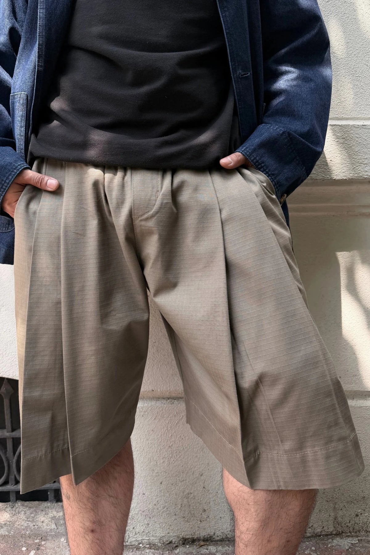 Liam Elastic Waist Rip-Stop Short