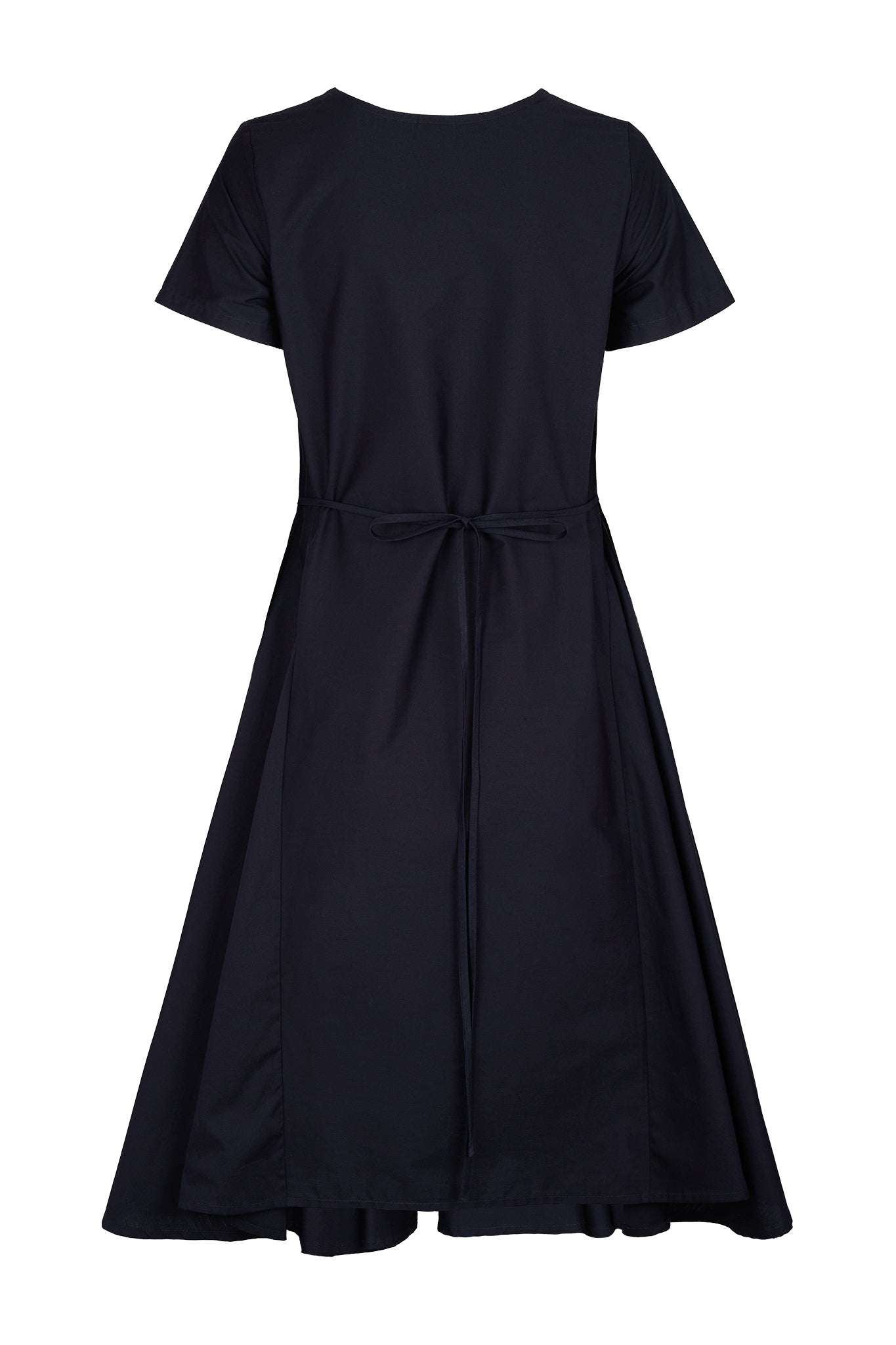 Bañador V-Neck Pleated Poplin Dress