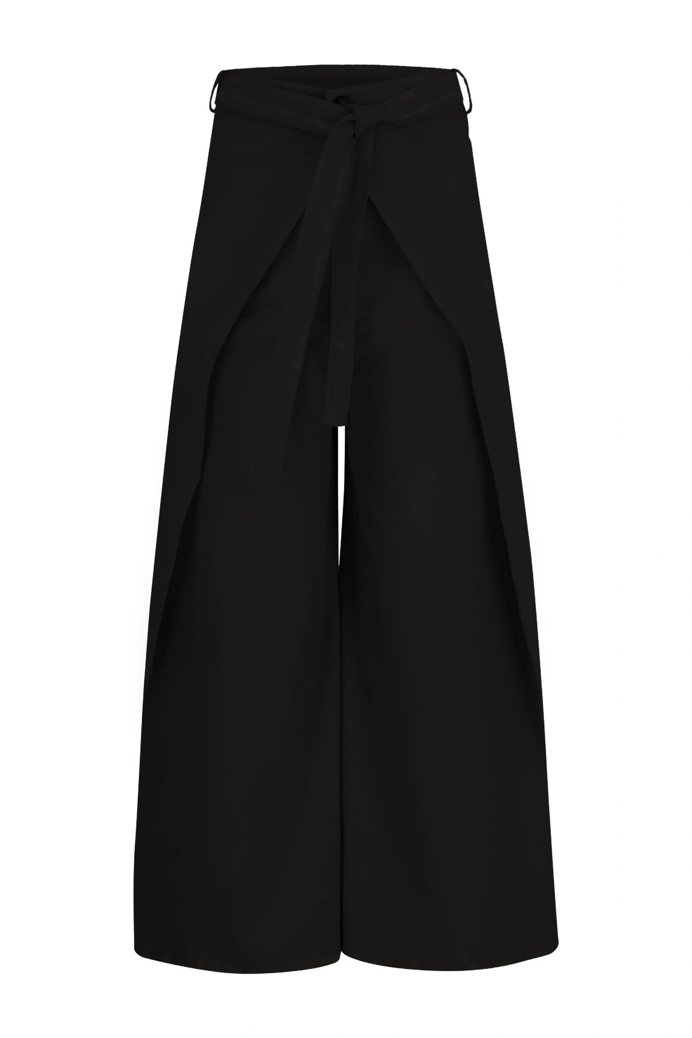 Pantalones de mezclilla lavada con pliegues delanteros Luca