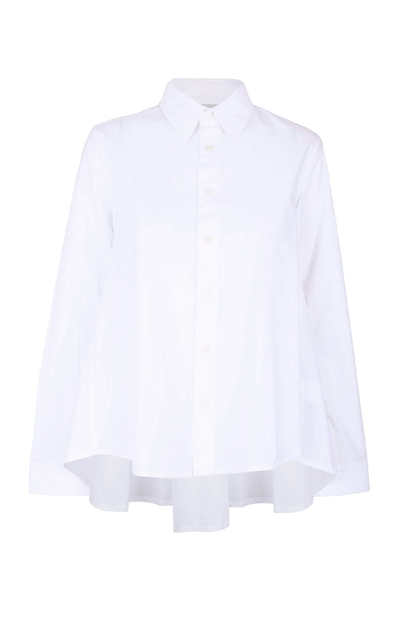 Shimomura Poplin Flare Back Shirt