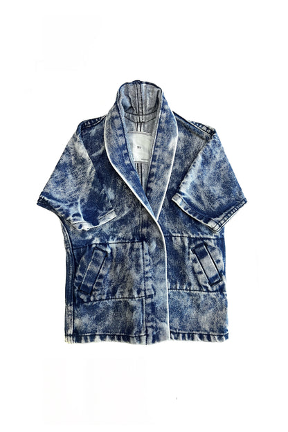 Baby Pollux Denim Open Kimono Coat