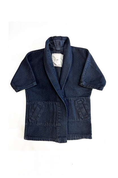 Baby Pollux Denim Open Kimono Coat