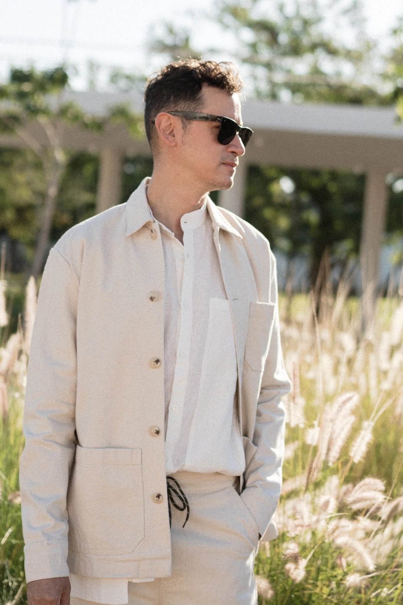 Gamma Washed Ivory Denim Jacket