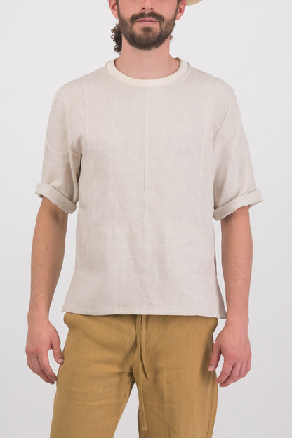 Blackburn Front Pocket Linen T-Shirt