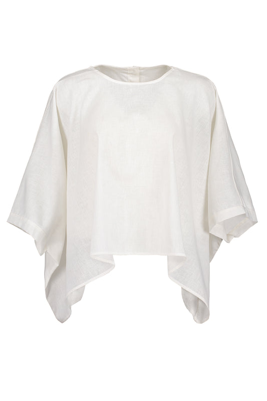 Blusa de mezcla de lino de gran tamaño Lima