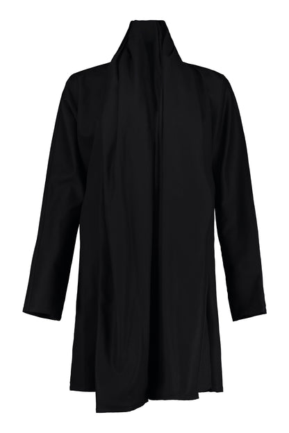 Maauad Cotton Twill Draped Collar Coat