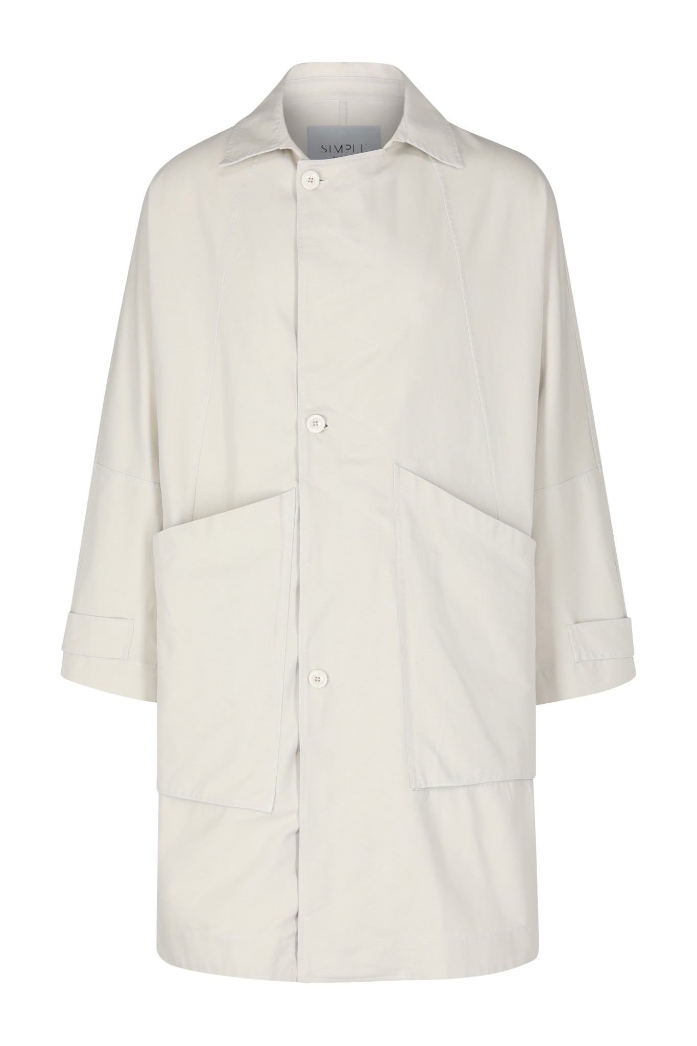 Macadamia Washed Canvas Trench Coat