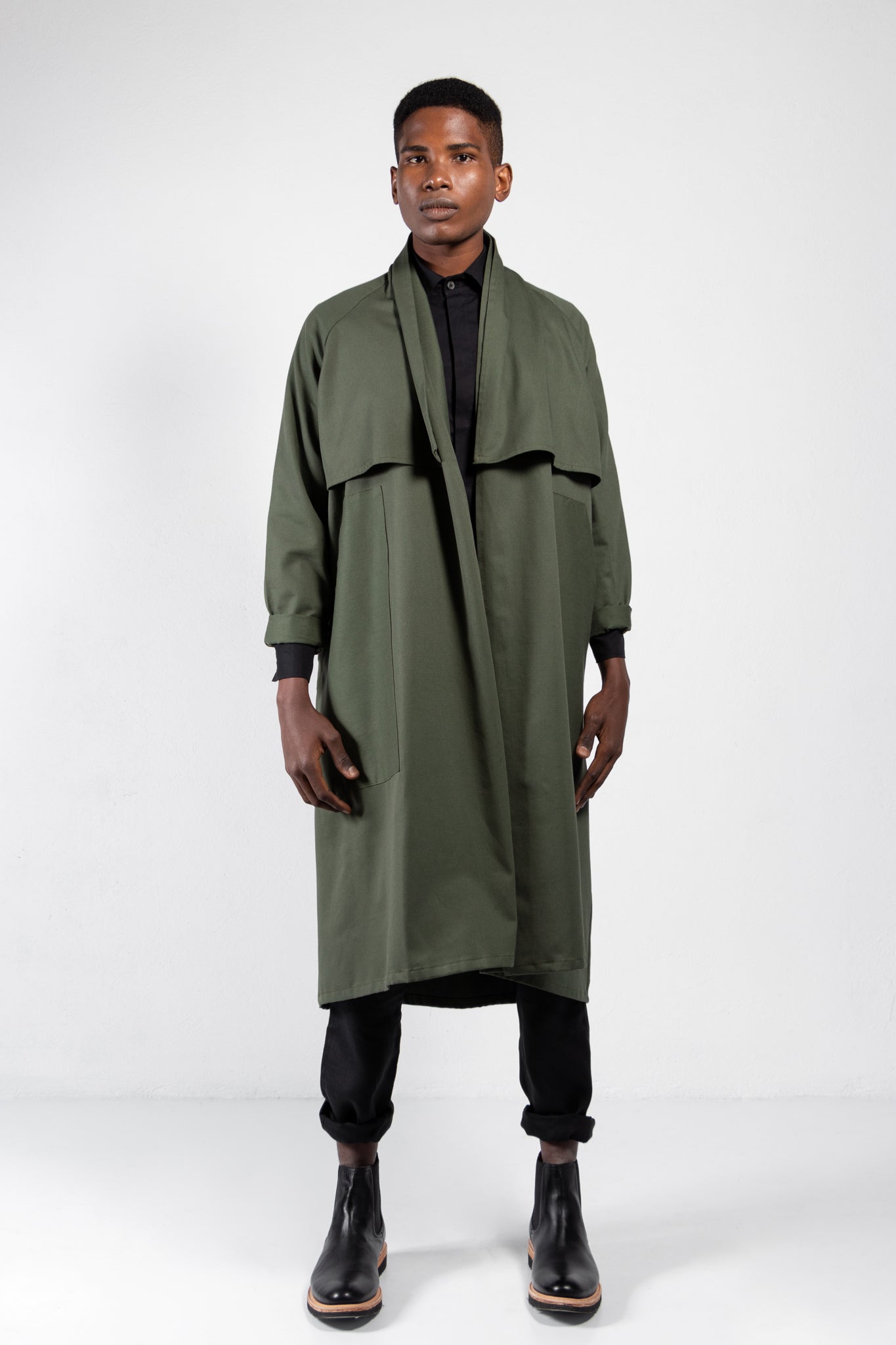 Cromo II Cotton Twill Open Trench Coat
