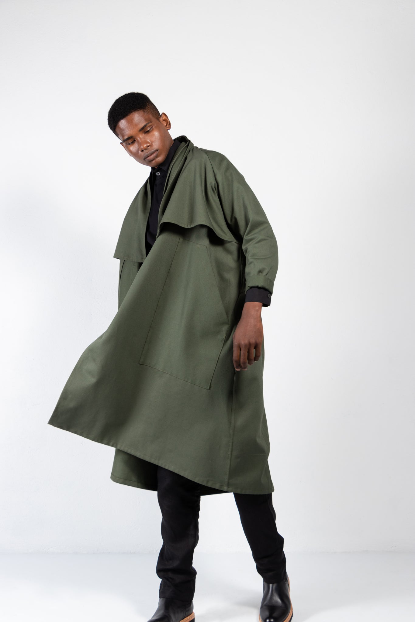 Cromo II Cotton Twill Open Trench Coat