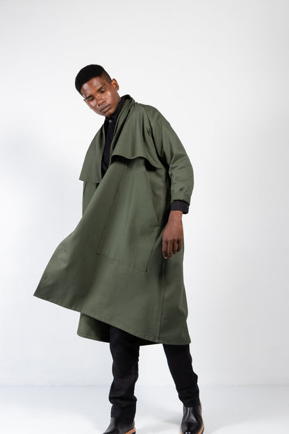 Cromo II Cotton Twill Open Trench Coat