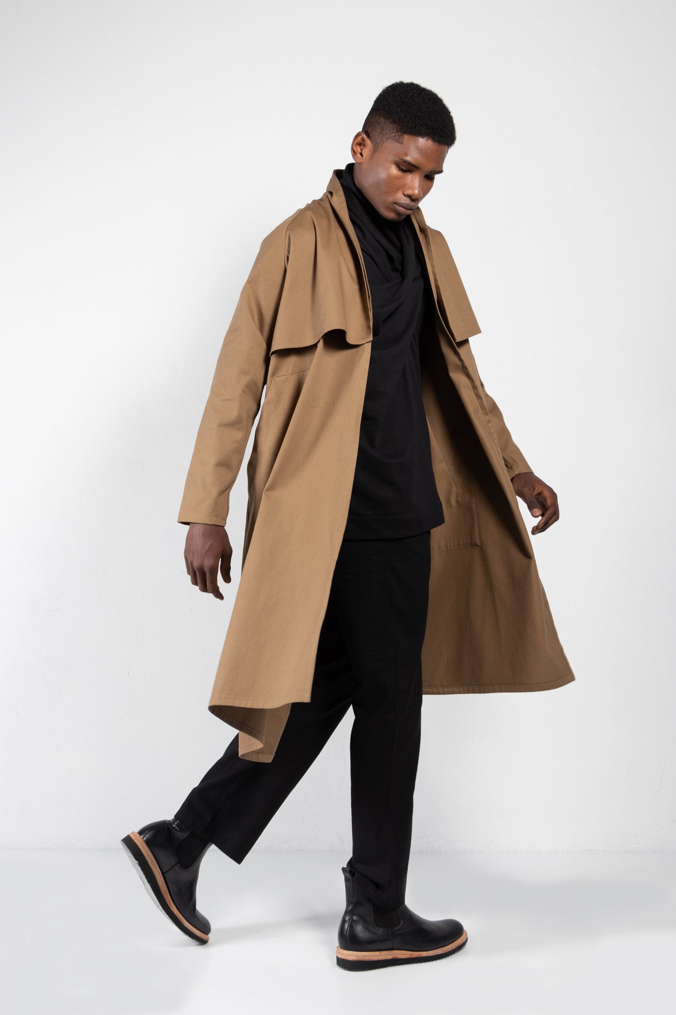 Cromo II Cotton Twill Open Trench Coat