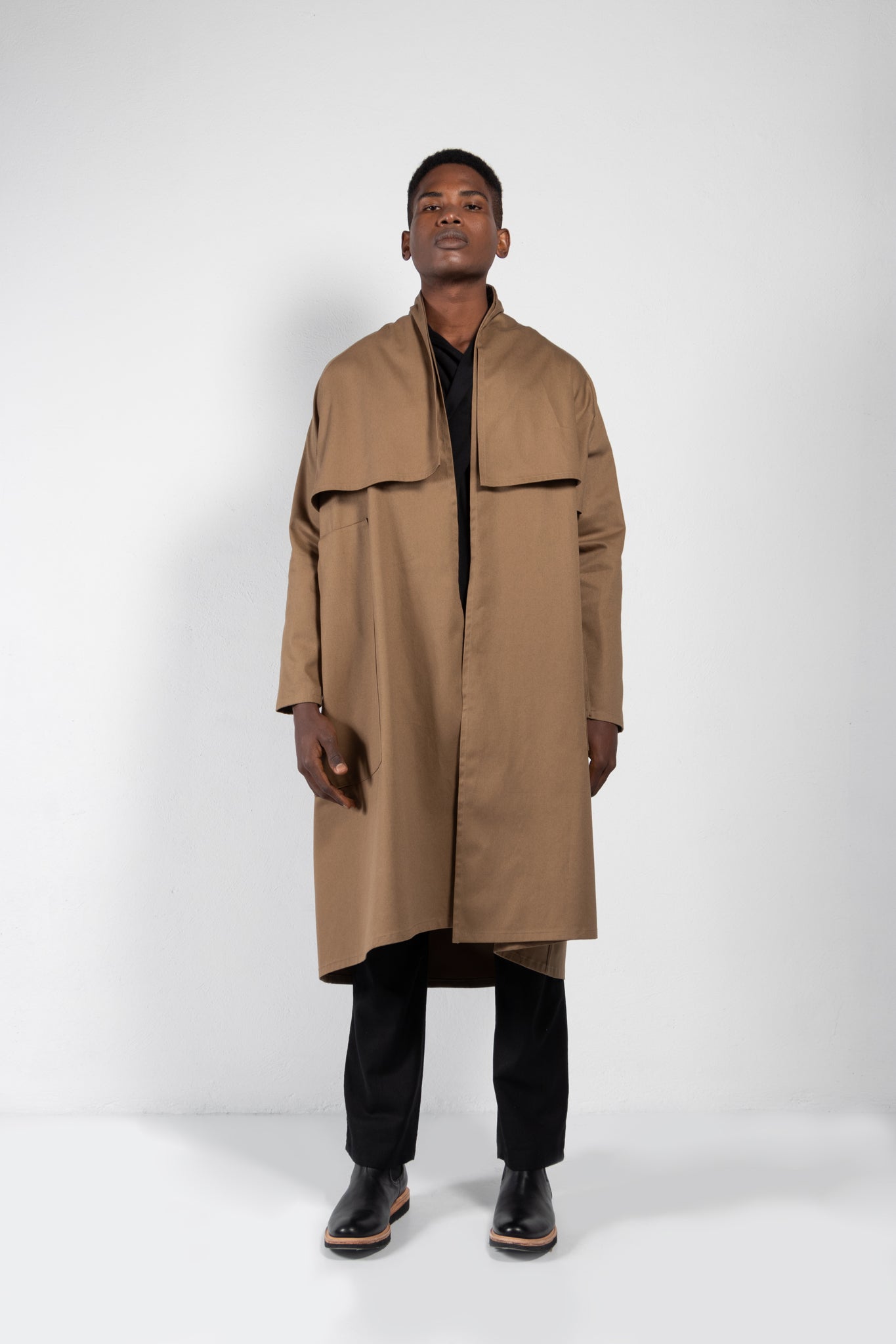 Cromo II Cotton Twill Open Trench Coat