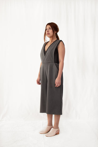 Pepper Knit V-neck Jumpsuit