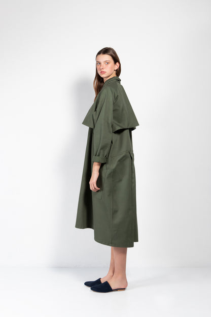 Cromo II Cotton Twill Open Trench Coat