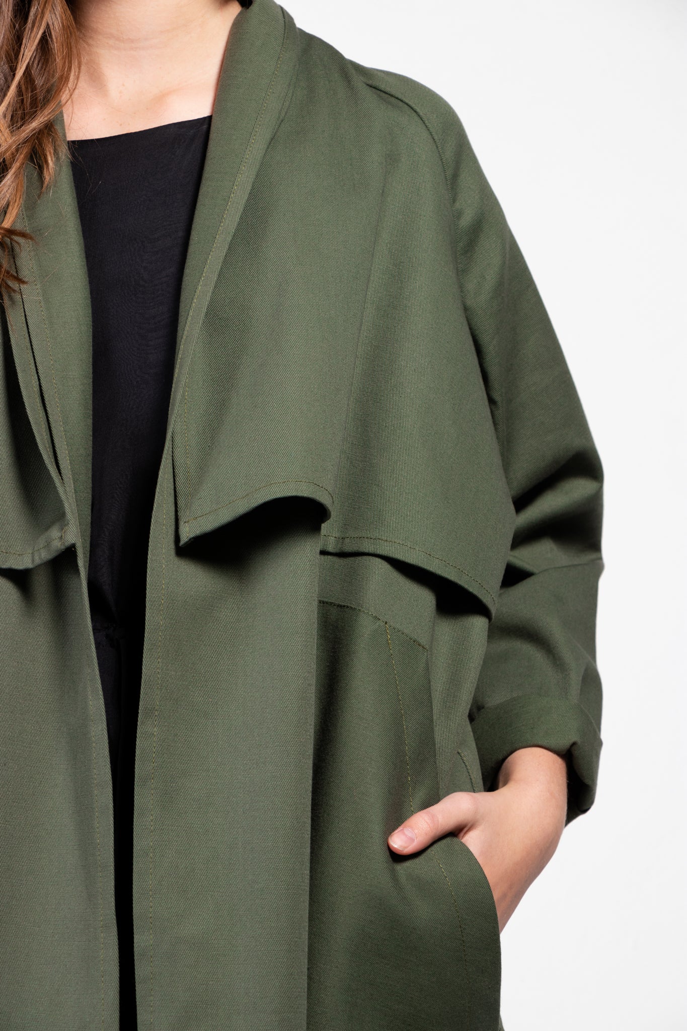 Cromo II Cotton Twill Open Trench Coat